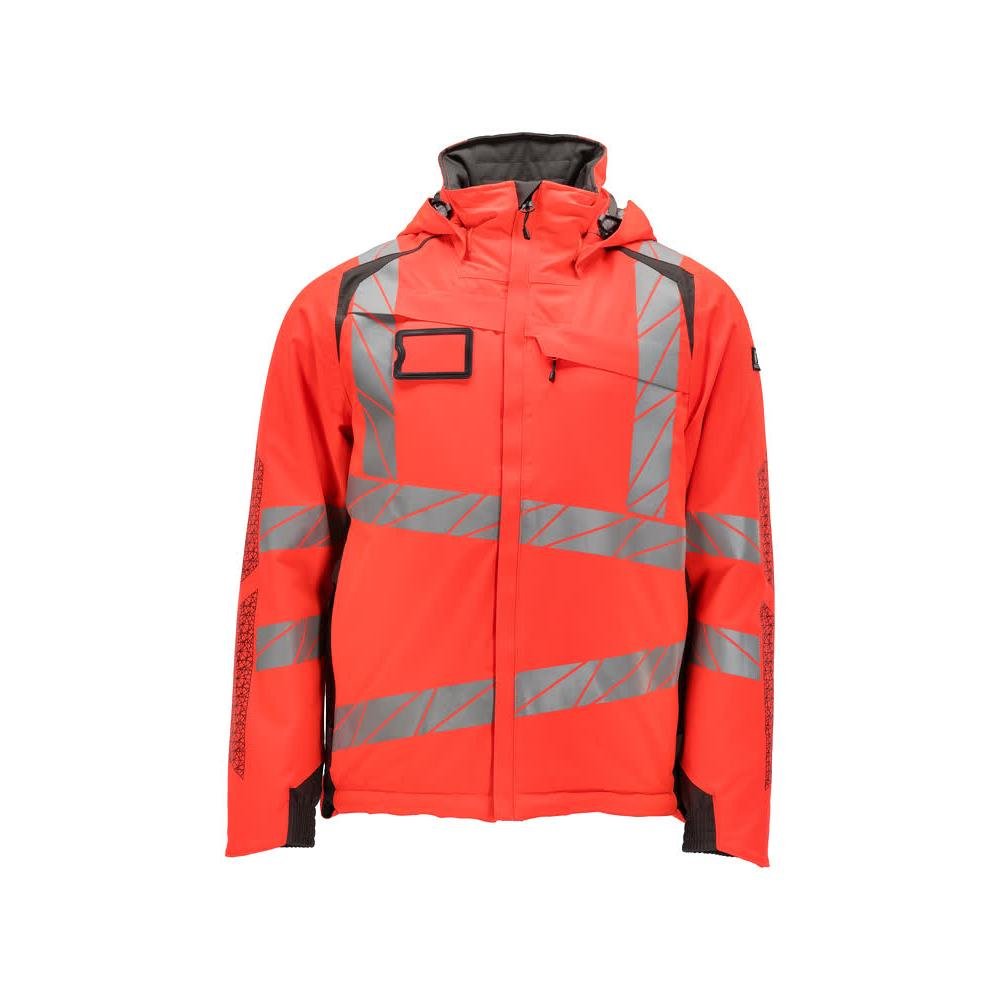 CLIMASCOT® téli kabát, könnyű téli kabát, hi-vis vörös/sötét antracit