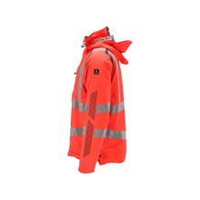 CLIMASCOT® téli kabát, könnyű téli kabát, hi-vis vörös/sötét antracit