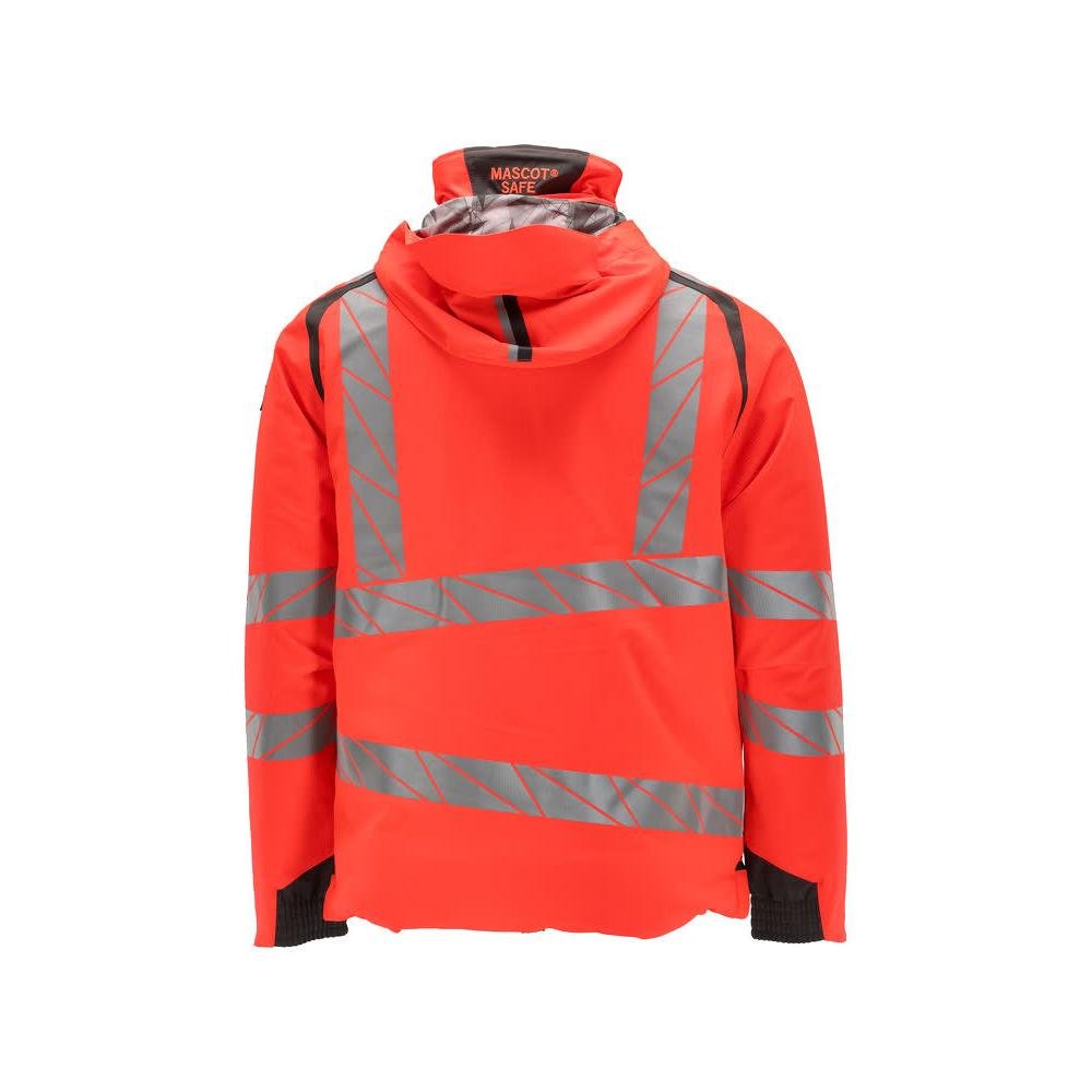 CLIMASCOT® téli kabát, könnyű téli kabát, hi-vis vörös/sötét antracit