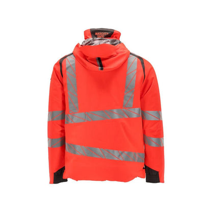 CLIMASCOT® téli kabát, könnyű téli kabát, hi-vis vörös/sötét antracit