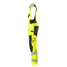 Kombinált nadrág, függő zsebek, ULTIMATE STRETCH kombinált nadrág, hi-vis sárga/fekete