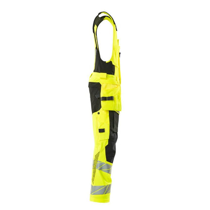 Kombinált nadrág, függő zsebek, ULTIMATE STRETCH kombinált nadrág, hi-vis sárga/fekete