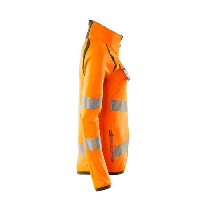 Polár pulóver cipzárral, női mikropolár kabát Multisafe