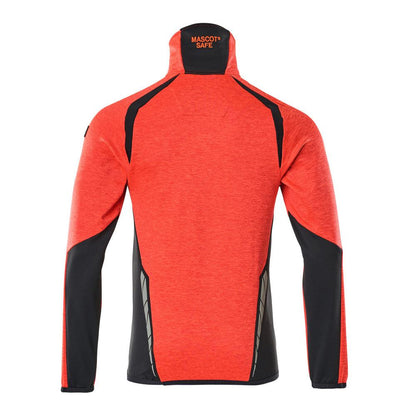 Polár pulóver rövid cipzáras mikropolár kabáttal