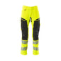 Nadrág térdzsebekkel, ULTIMATE STRETCH nadrág, hi-vis sárga/fekete