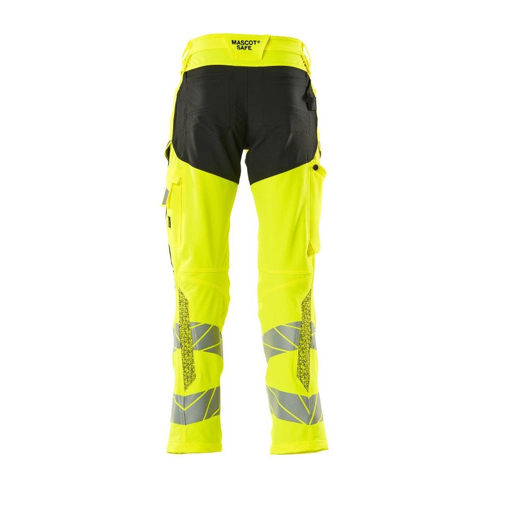 Nadrág térdzsebekkel, ULTIMATE STRETCH nadrág, hi-vis sárga/fekete