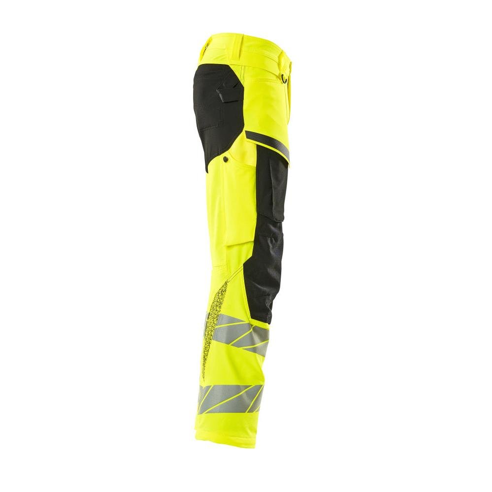 Nadrág térdzsebekkel, ULTIMATE STRETCH nadrág, hi-vis sárga/fekete