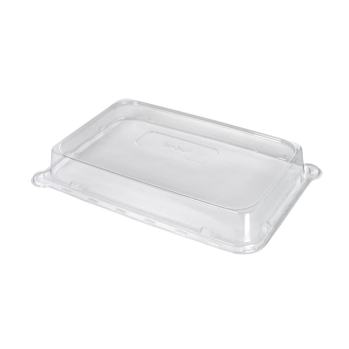 A Duni GmbH Essential tálalótálcához készült rPET fedél egy átlátszó, téglalap alakú fedél (493x324x65 mm), amely ideális a megfelelő tálakhoz - környezetbarát és tökéletes az élelmiszer-szolgáltatáshoz. 45 darabos csomagokban kapható.