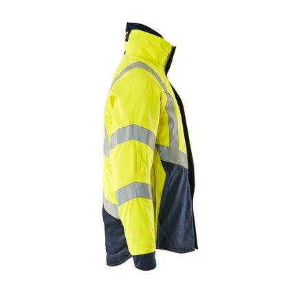 Téli kabát steppelt béléssel Pilot kabát Multisafe, hi-vis sárga/fekete-kék