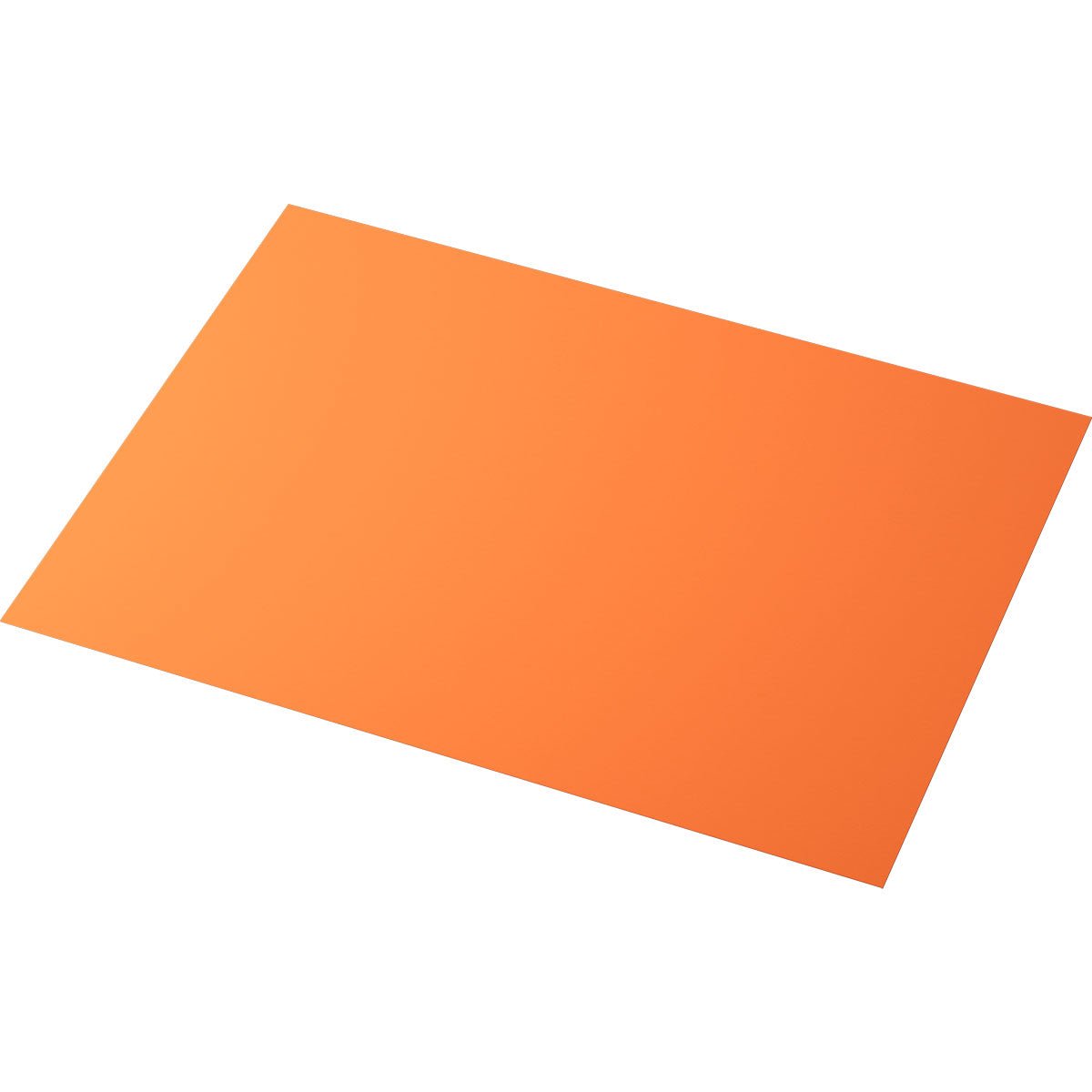 A képen egyetlen 30x40 cm-es papír asztalterítő látható a Duni GmbH-tól Sun Orange színben, fehér háttéren, ferdén nézve.