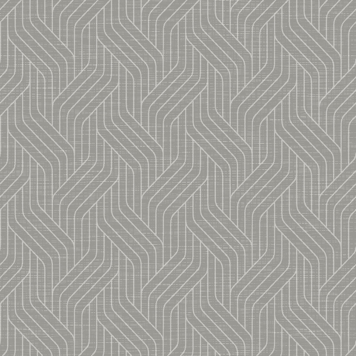 Ein nahtloses graues, geometrisches Muster mit ineinandergreifenden Chevrons und dünnen weißen Linien sorgt für Struktur - ideal für Duni GmbH Dunisoft-Servietten 40 x 40 cm 1/4 Falz, die Stil und Eleganz auf jeden gedeckten Tisch bringen.