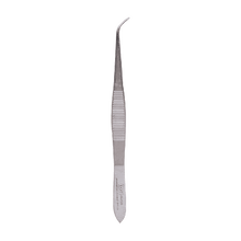 Finom csipesz, OP, 11 cm, hajlított