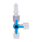 Dreiwegehahn blau