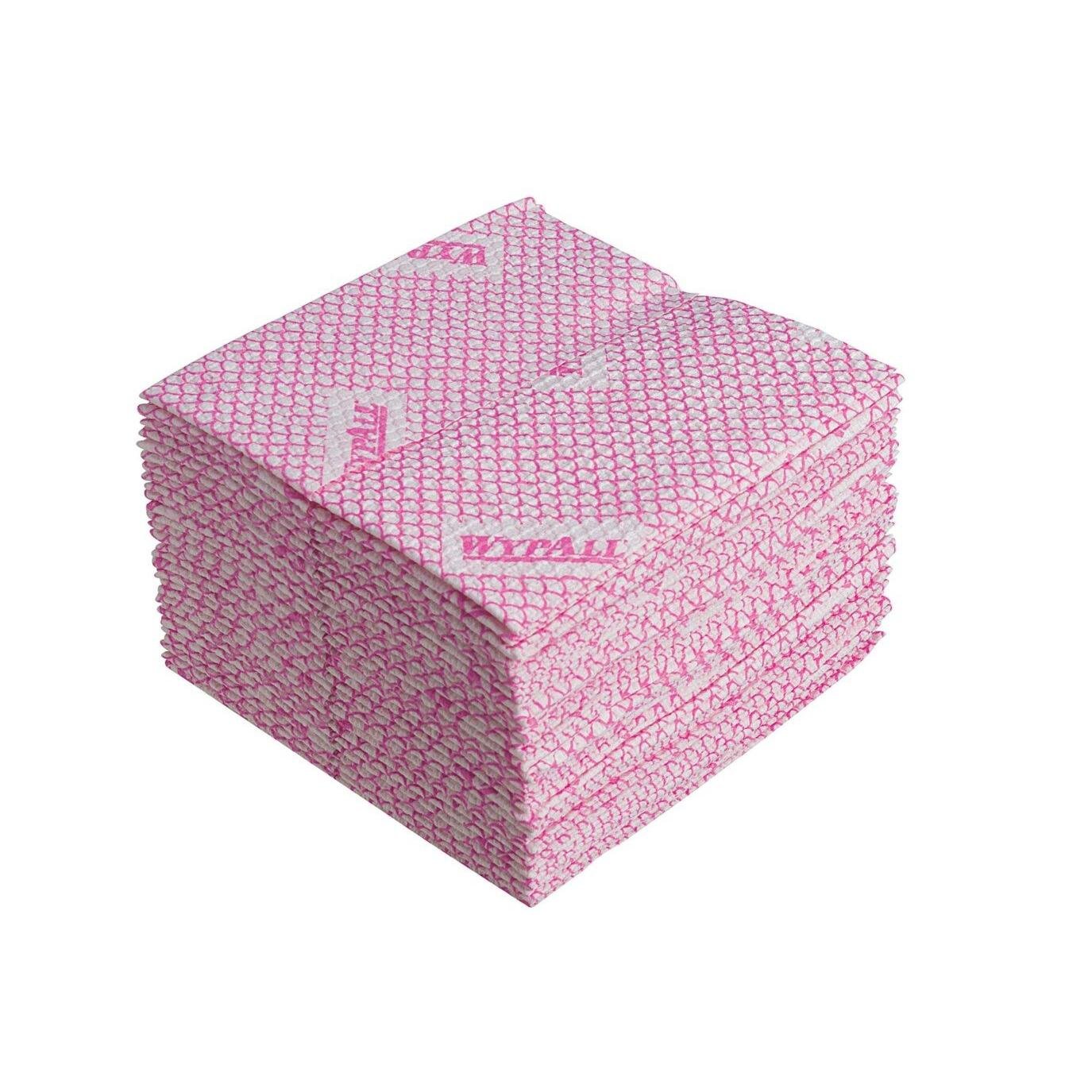 Egy WypAll® X80 Plus Critical Clean tisztítókendő halom, piros és negyedbehajtott, a Kimberly-Clark GmbH-tól egyenletesen van egymásra rakva. A kendők ideálisak kritikus tisztítási feladatokra a strukturált felületüknek köszönhetően.