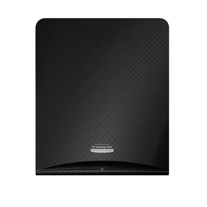 A Kimberly-Clark Professional™ Icon™ Dispenser Faceplate - eHRT (33,02 x 37,47 x 3,18 cm) a Kimberly-Clark GmbH-tól diszkrét geometrikus dizájnnal és logóval rendelkezik, elegáns, fali higiéniai megoldást nyújtva minden mosdóban.