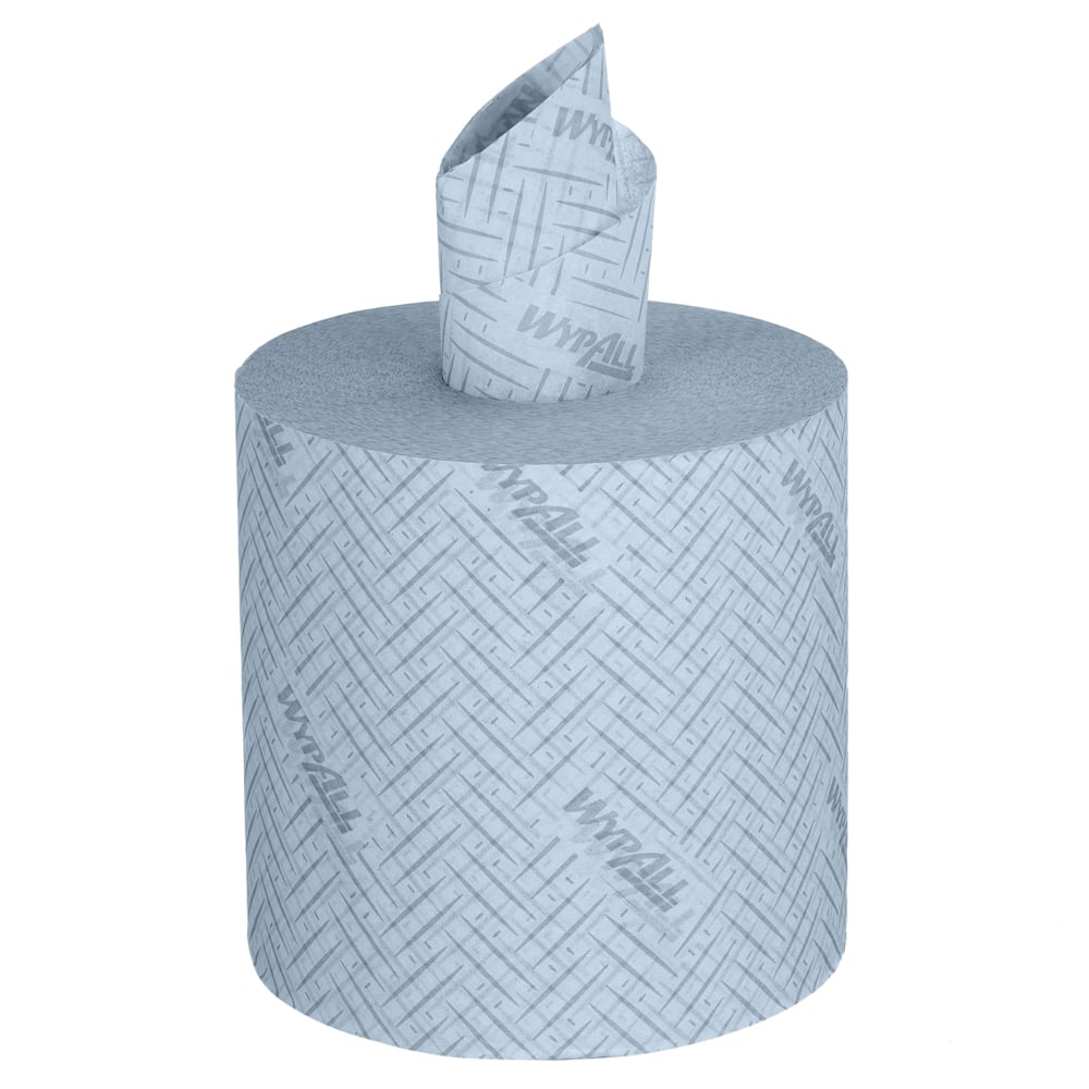 A WypAll® L20 papírtörlő ipari tisztítási feladatokhoz a Kimberly-Clark GmbH-tól praktikus központi adagolást és textúrázott dombornyomást kínál; méretek: 38,00 x 18,30 cm. Ideális hatékony tisztításhoz ipari környezetben.