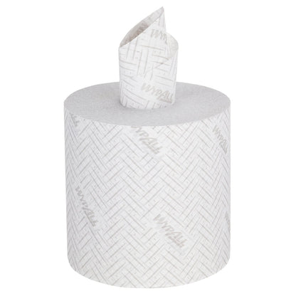 Egy nagy WypAll® L20 papírtörlő tekercs a Kimberly-Clark GmbH-tól (38,00 x 18,30 cm), texturált felülettel és központi adagolással, ideális ipari tisztítási feladatokhoz.