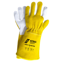 NITRAS WELDER PRO, hegesztőkesztyű, okker/szürke