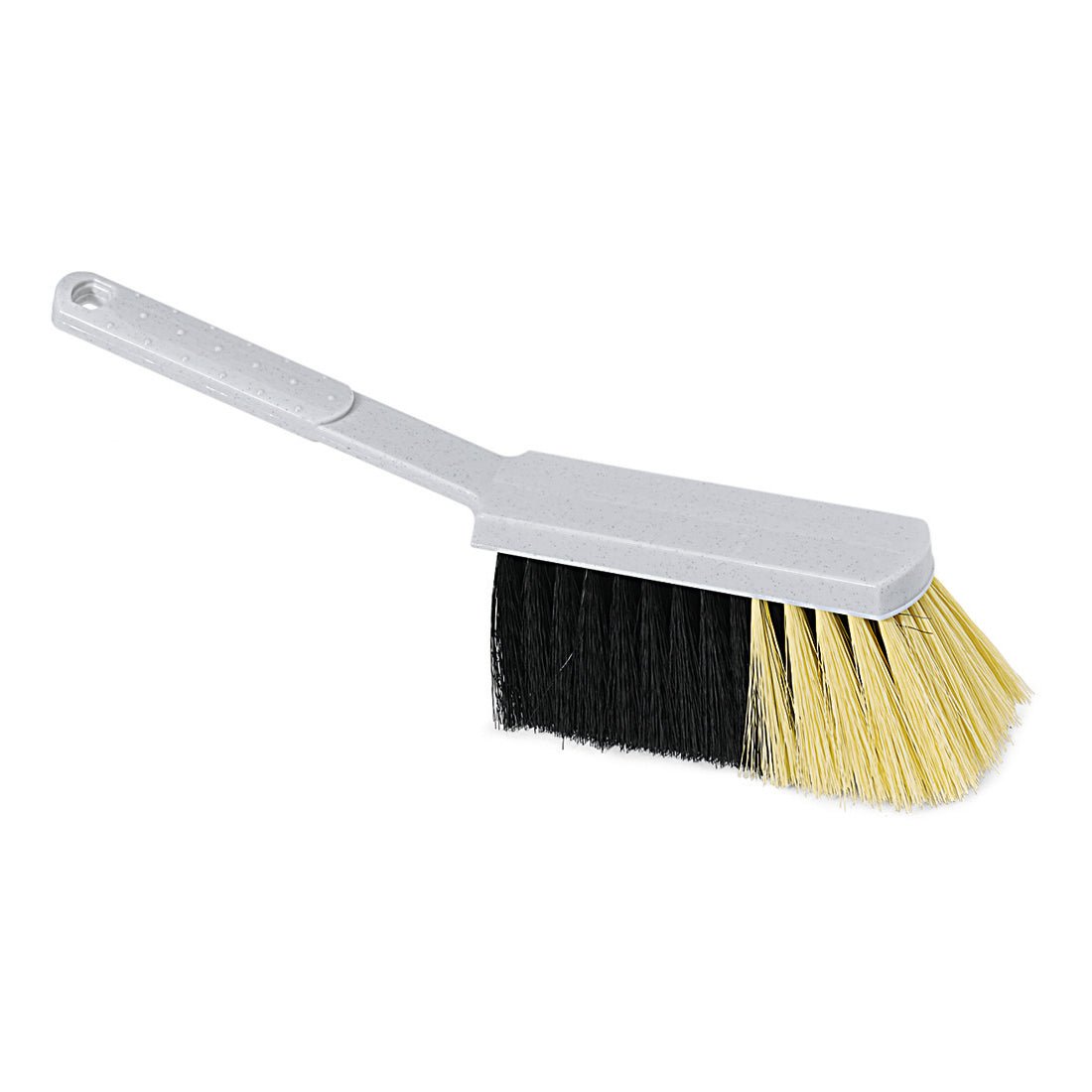 A Nölle Profi Brush 30 cm-es kézi seprű a Nölle Profi Brush Bürsten- & Pinseltechnik e.K. terméke, szürke műanyag nyéllel és gránit minőségű keverékkel, amelynek kétszínű sörtéi vannak: az egyik oldalon fekete, a másikon sárga.