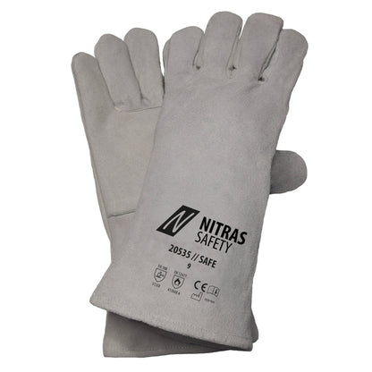 NITRAS SAFE, hegesztőkesztyű, szürke
