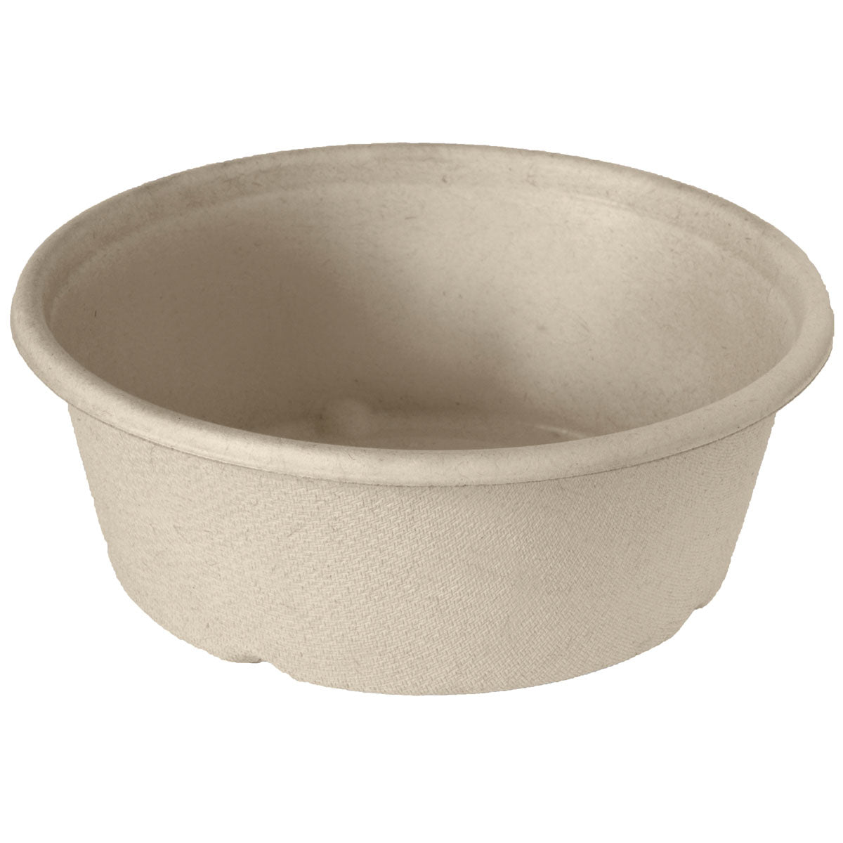 A Duni GmbH Classic Bowl 600 ml, barna bagasse BAT/PLA (154x154x56) bevonattal, 40 darabos csomagban érkezik. Biológiailag lebomló anyagból készült, környezetbarát csomagolást kínál, és fehér háttéren látható.