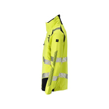 Kabát, ULTIMATE STRETCH munkakabát Multisafe, hi-vis sárga/fekete-kék