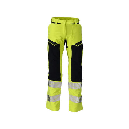 Nadrág, női, DIAMOND, térdzseb, sztreccs nadrág Multisafe, hi-vis sárga/fekete-kék