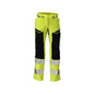 Nadrág, női, DIAMOND, térdzseb, sztreccs nadrág Multisafe, hi-vis sárga/fekete-kék
