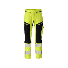 Nadrág, térdzseb, ULTIMATE STRETCH nadrág Multisafe, hi-vis sárga/fekete-kék