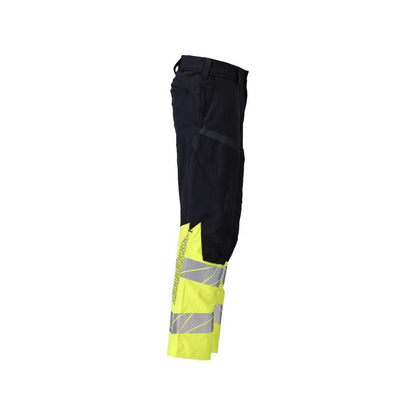 Nadrág, térdzseb, ULTIMATE STRETCH nadrág Multisafe, fekete kék/hi-vis sárga