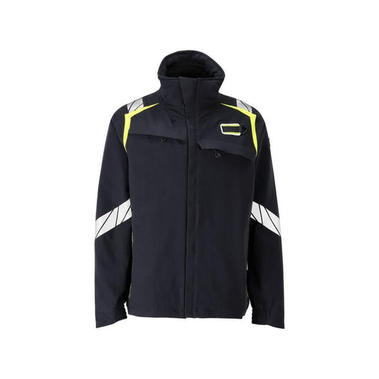 Kabát, ULTIMATE STRETCH munkakabát Multisafe, fekete kék/hi-vis sárga
