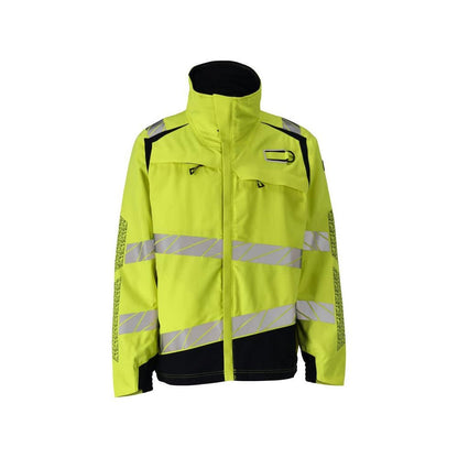 Kabát, sztreccsbetétek Multisafe munkakabát, hi-vis sárga/fekete-kék