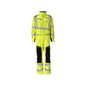 Összességében térdzsebek, sztreccsbetétek kombinációja Multisafe, hi-vis sárga/fekete-kék