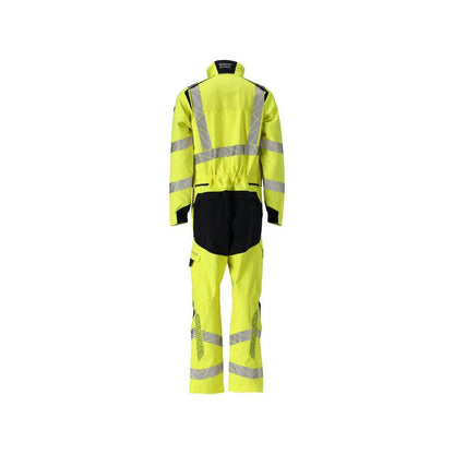 Összességében térdzsebek, sztreccsbetétek kombinációja Multisafe, hi-vis sárga/fekete-kék
