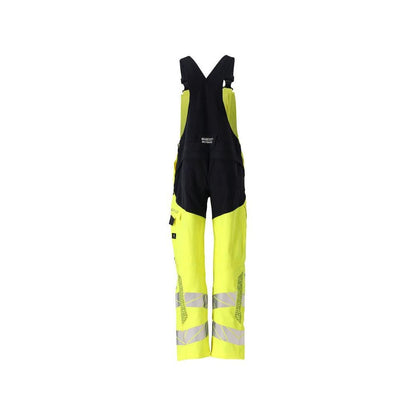 Dungarees, térdzsebek, sztreccs betétek Multisafe dungarees, hi-vis sárga/fekete-kék