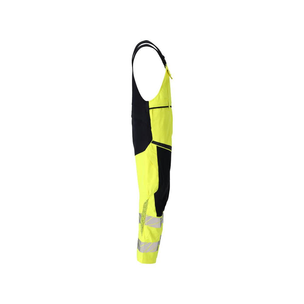 Dungarees, térdzsebek, sztreccs betétek Multisafe dungarees, hi-vis sárga/fekete-kék