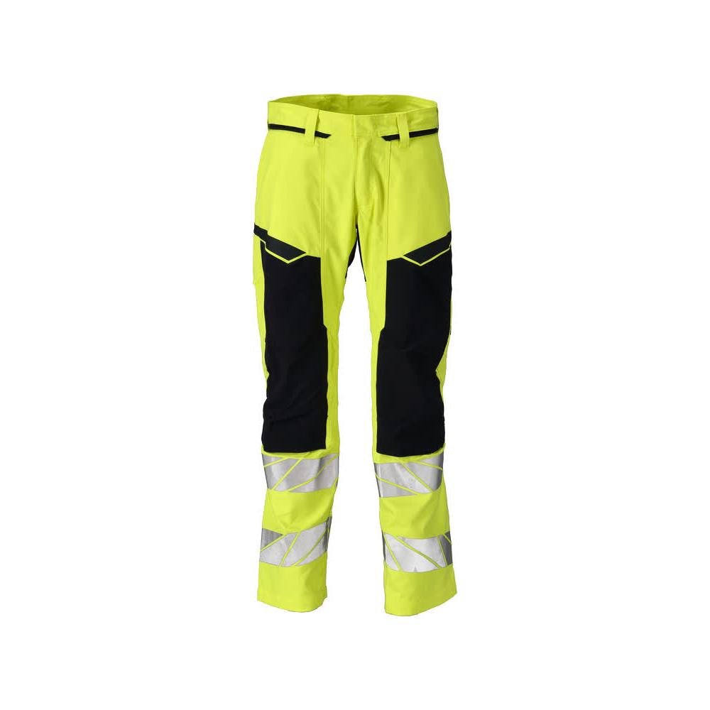 Nadrág térdzsebekkel, sztreccs betétekkel Multisafe nadrág, hi-vis sárga/fekete-kék
