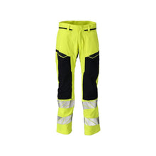 Nadrág térdzsebekkel, sztreccs betétekkel Multisafe nadrág, hi-vis sárga/fekete-kék