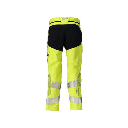 Nadrág térdzsebekkel, sztreccs betétekkel Multisafe nadrág, hi-vis sárga/fekete-kék