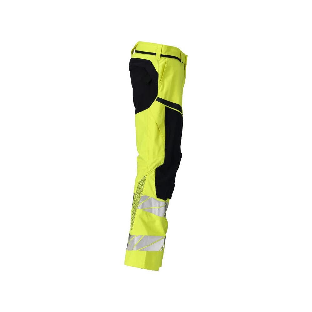 Nadrág térdzsebekkel, sztreccs betétekkel Multisafe nadrág, hi-vis sárga/fekete-kék