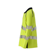 Pólóing, hosszú ujjú póló Multisafe, hi-vis sárga/fekete-kék