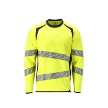 Pulóver, modern szabású Pulóver Multisafe, hi-vis sárga/fekete-kék