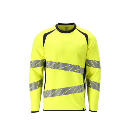 Pulóver, modern szabású Pulóver Multisafe, hi-vis sárga/fekete-kék