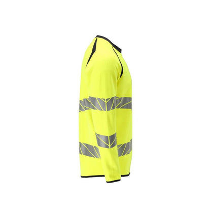 Pulóver, modern szabású Pulóver Multisafe, hi-vis sárga/fekete-kék