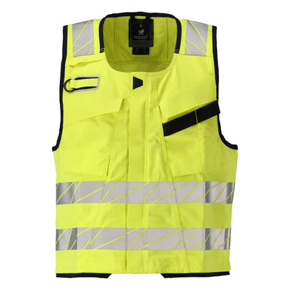 Szerszámmellény Multisafe, hi-vis sárga/fekete-kék