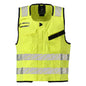 Szerszámmellény Multisafe, hi-vis sárga/fekete-kék