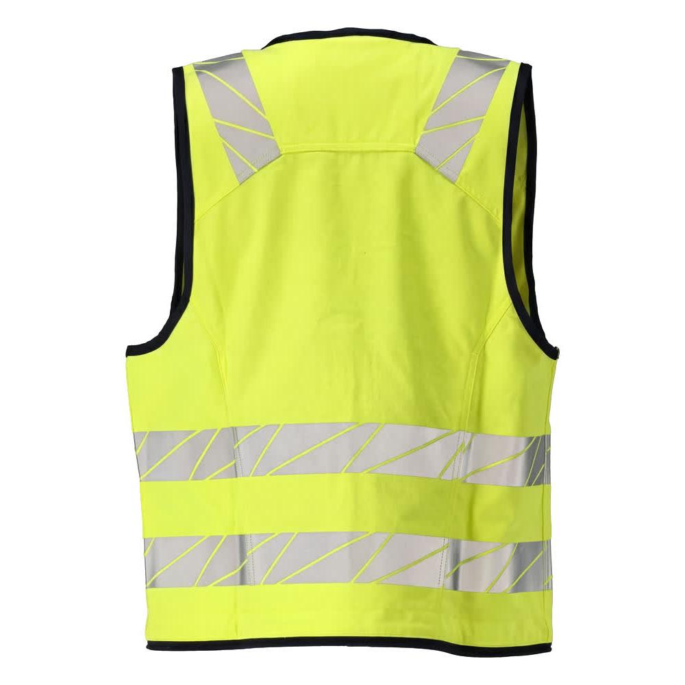 Szerszámmellény Multisafe, hi-vis sárga/fekete-kék