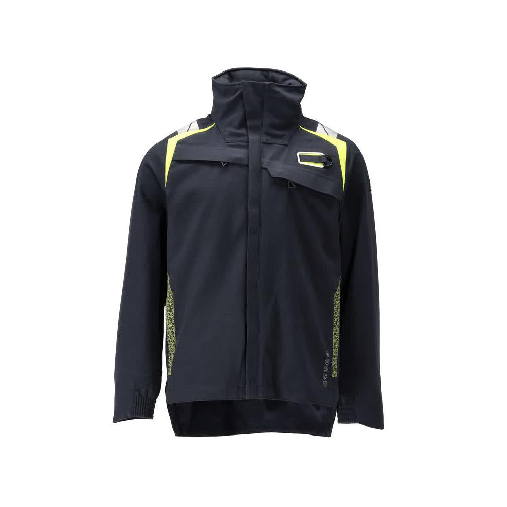 Hard Shell Jacket Jacket Multisafe, fekete kék/hi-vis sárga