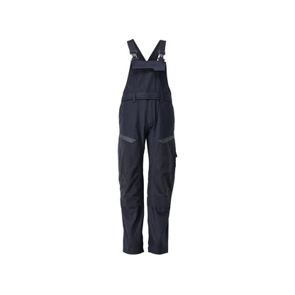 Dungarees, térdzsebek, sztreccs betétek Multisafe dungarees, fekete kék/hi-vis sárga