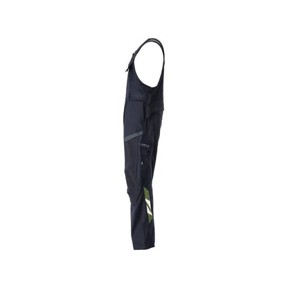 Dungarees, térdzsebek, sztreccs betétek Multisafe dungarees, fekete kék/hi-vis sárga